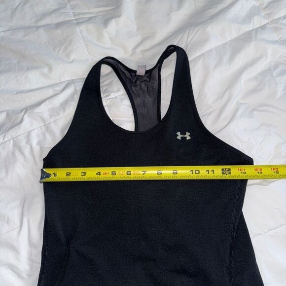 Under Armour Black Fitted Sleeveless Tank Top - Picture 8 of 11